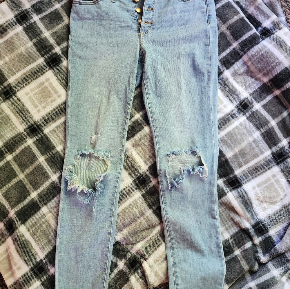 High Rise Skinny Jeans, Light Wash, Universal Thread, Size 2